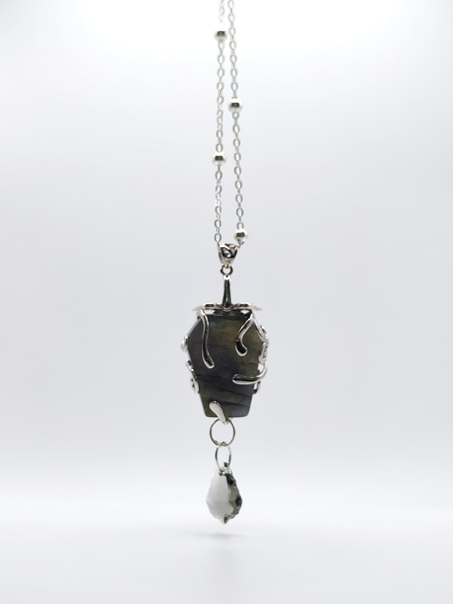 Coffin Labradorite Pendant