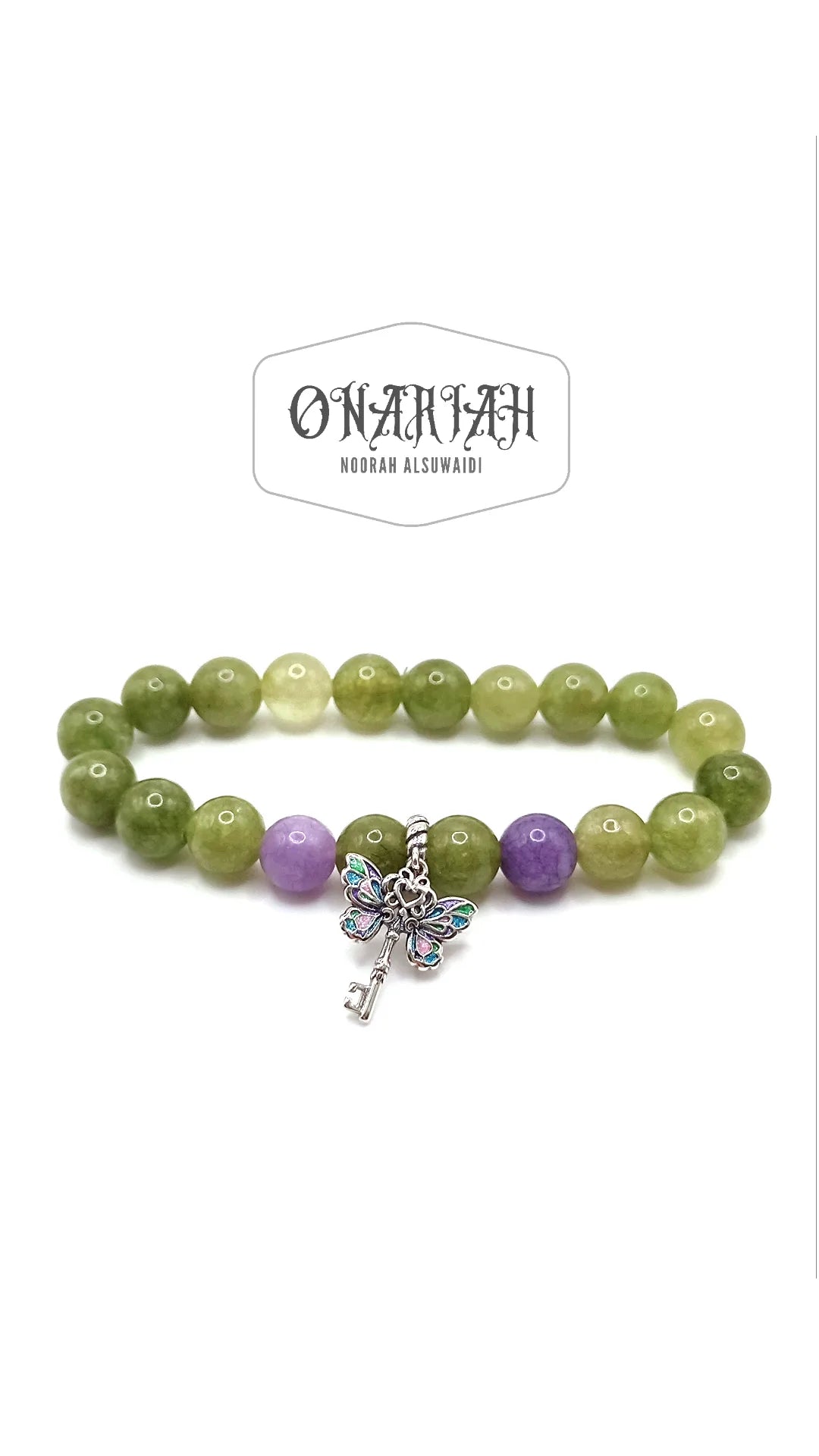 Peridot Dragonfly Bracelet