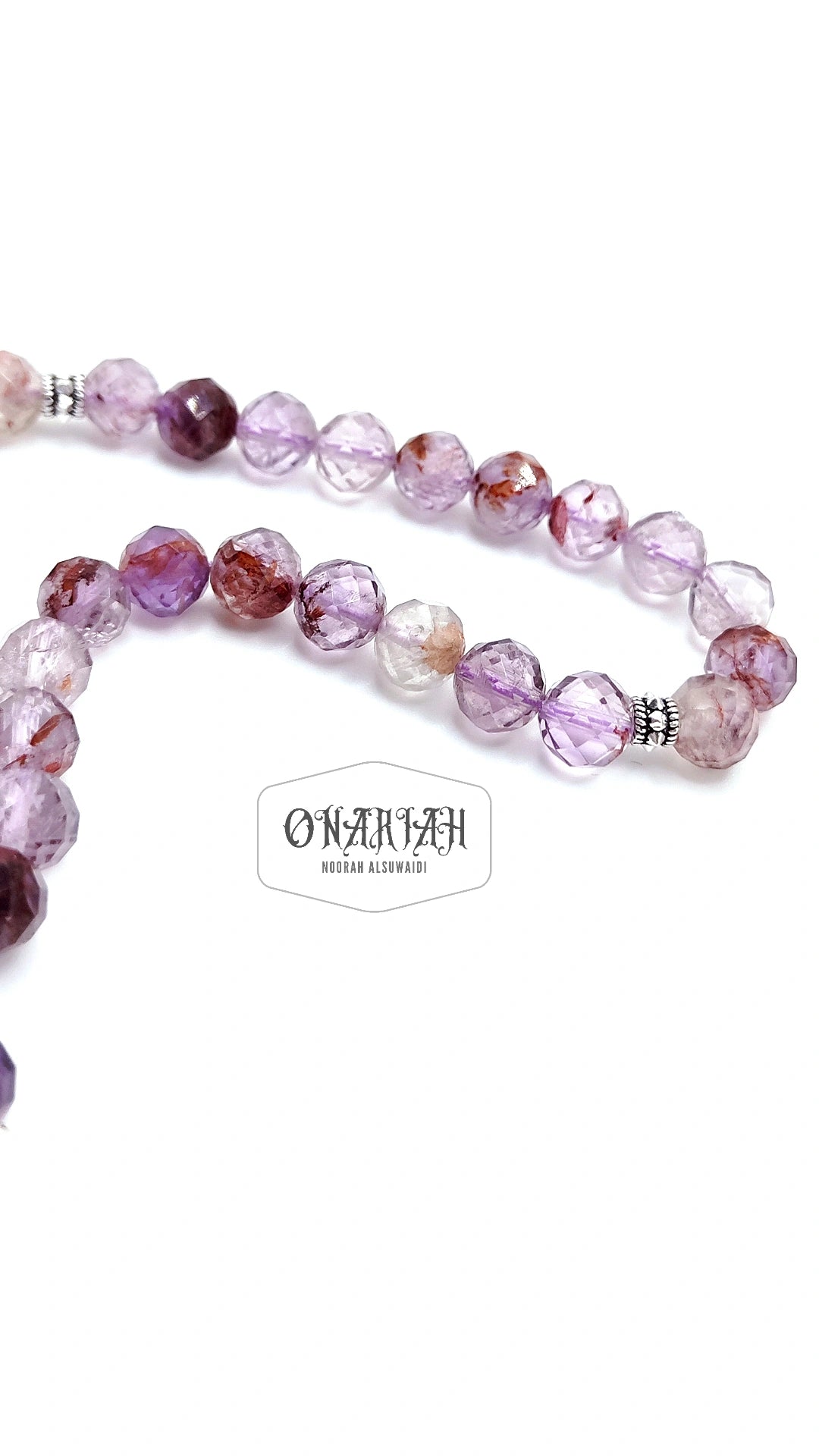 Faceted Ametrine Misbaha - 34 pcs