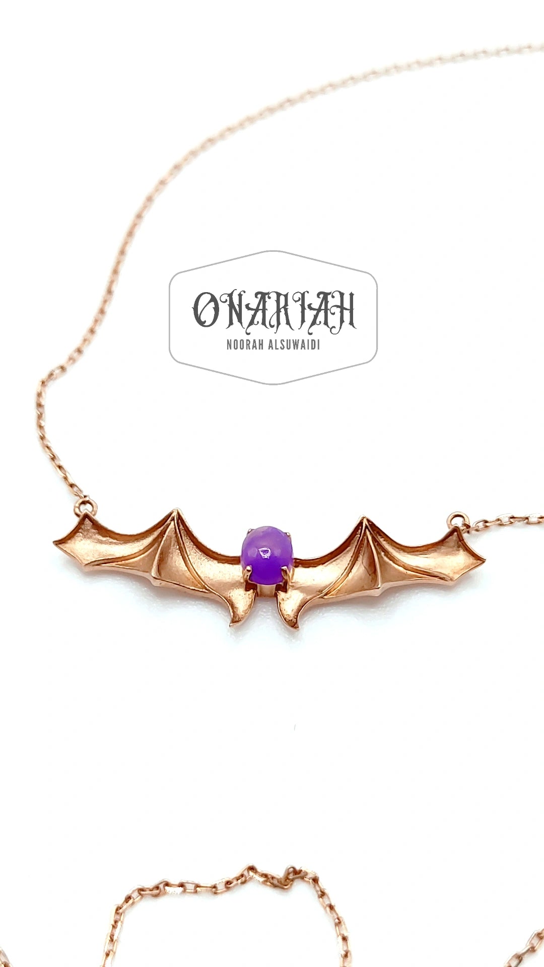 Golden Bat Necklace