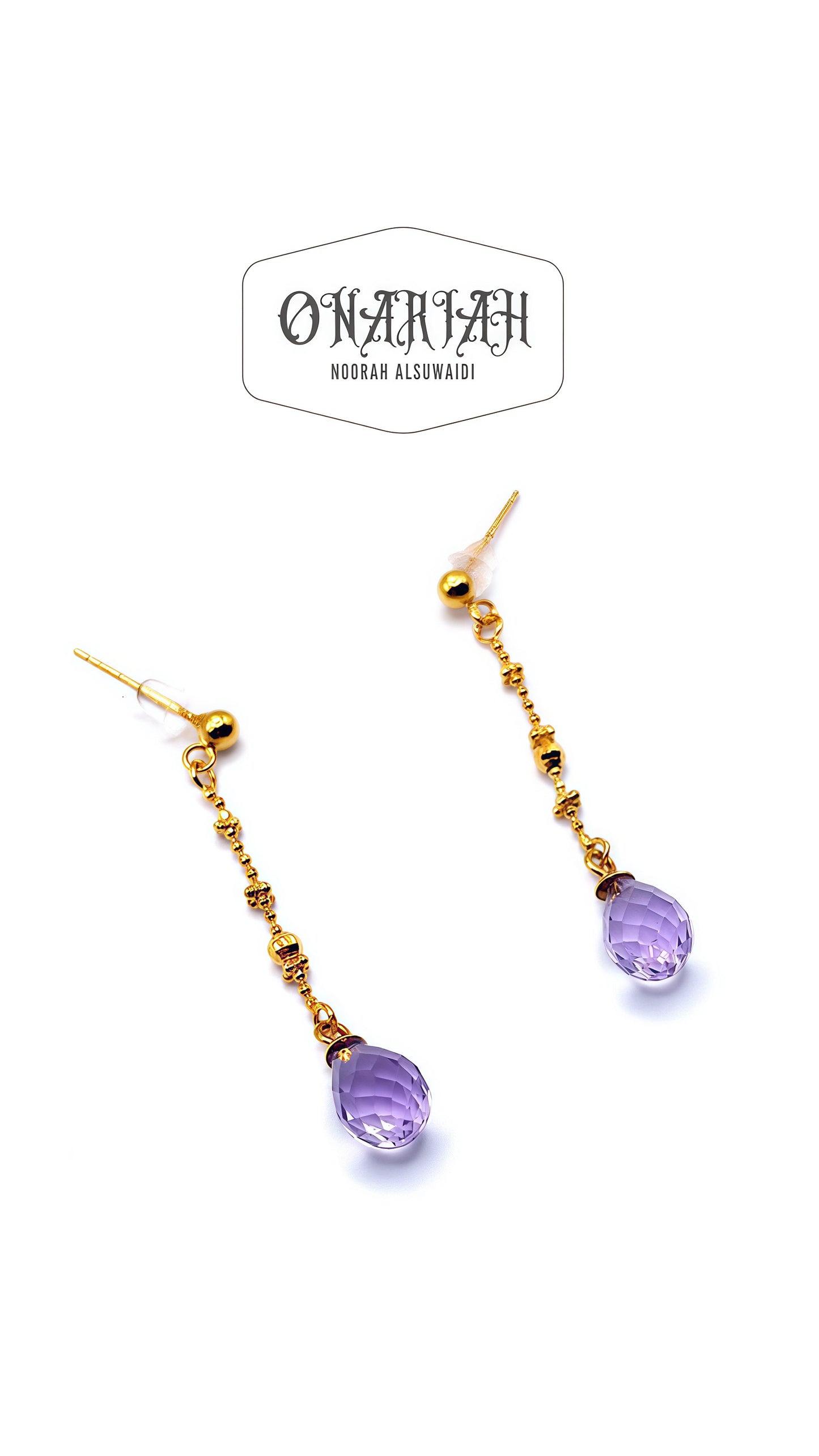 Amethyst Drop Earrings
