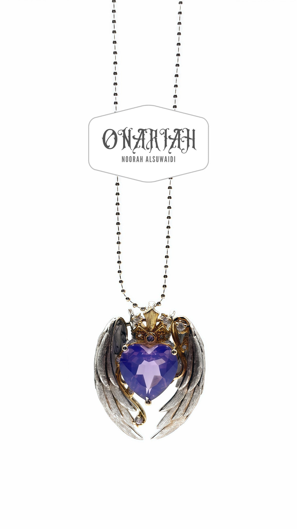 Angelika Heart Tiara pendant