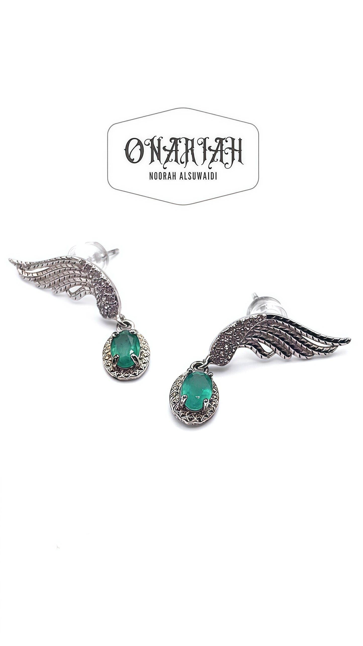 Emerald Angelika Earrings