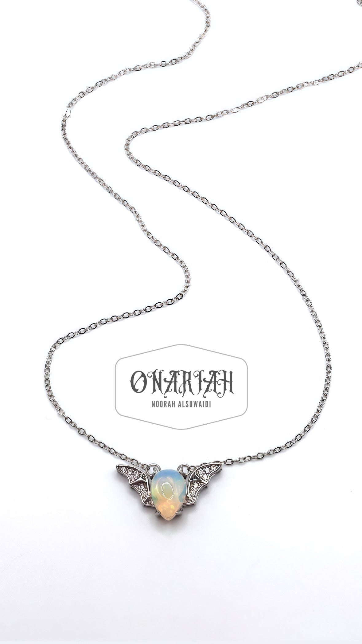 Morticia Mini Bat Necklace lll