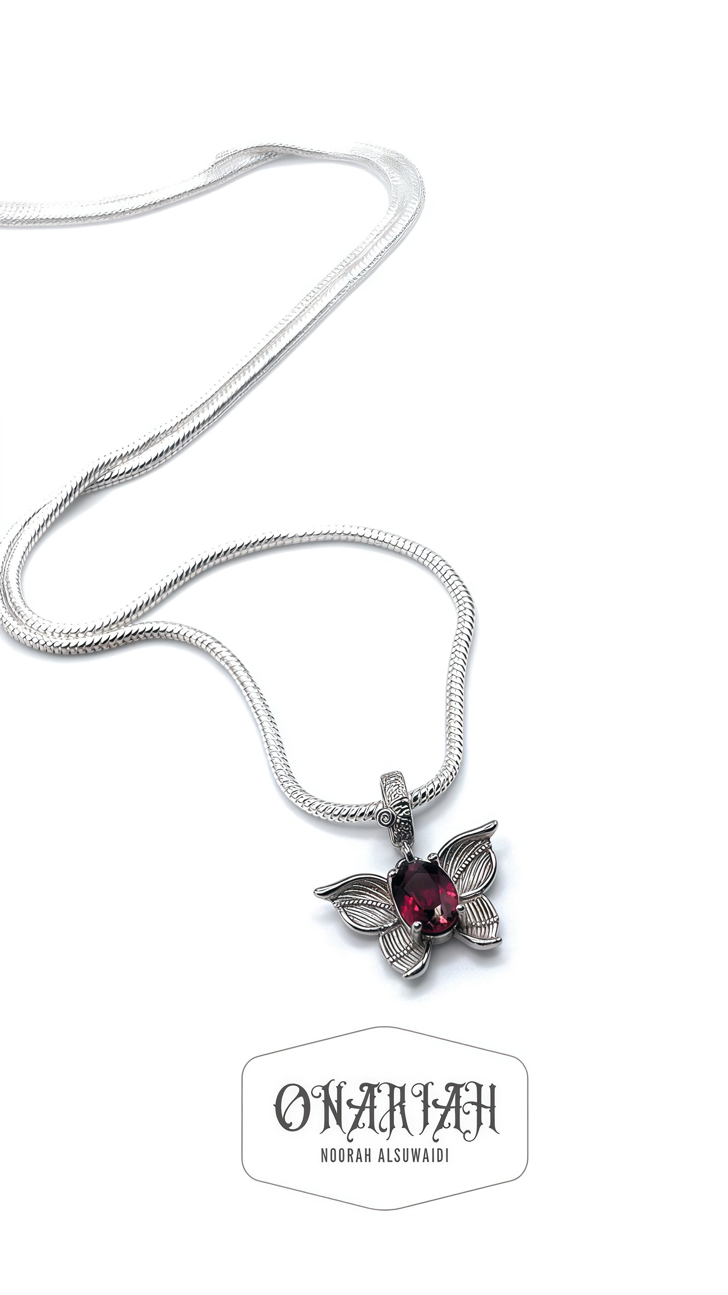 Garnet Fairy Pendant