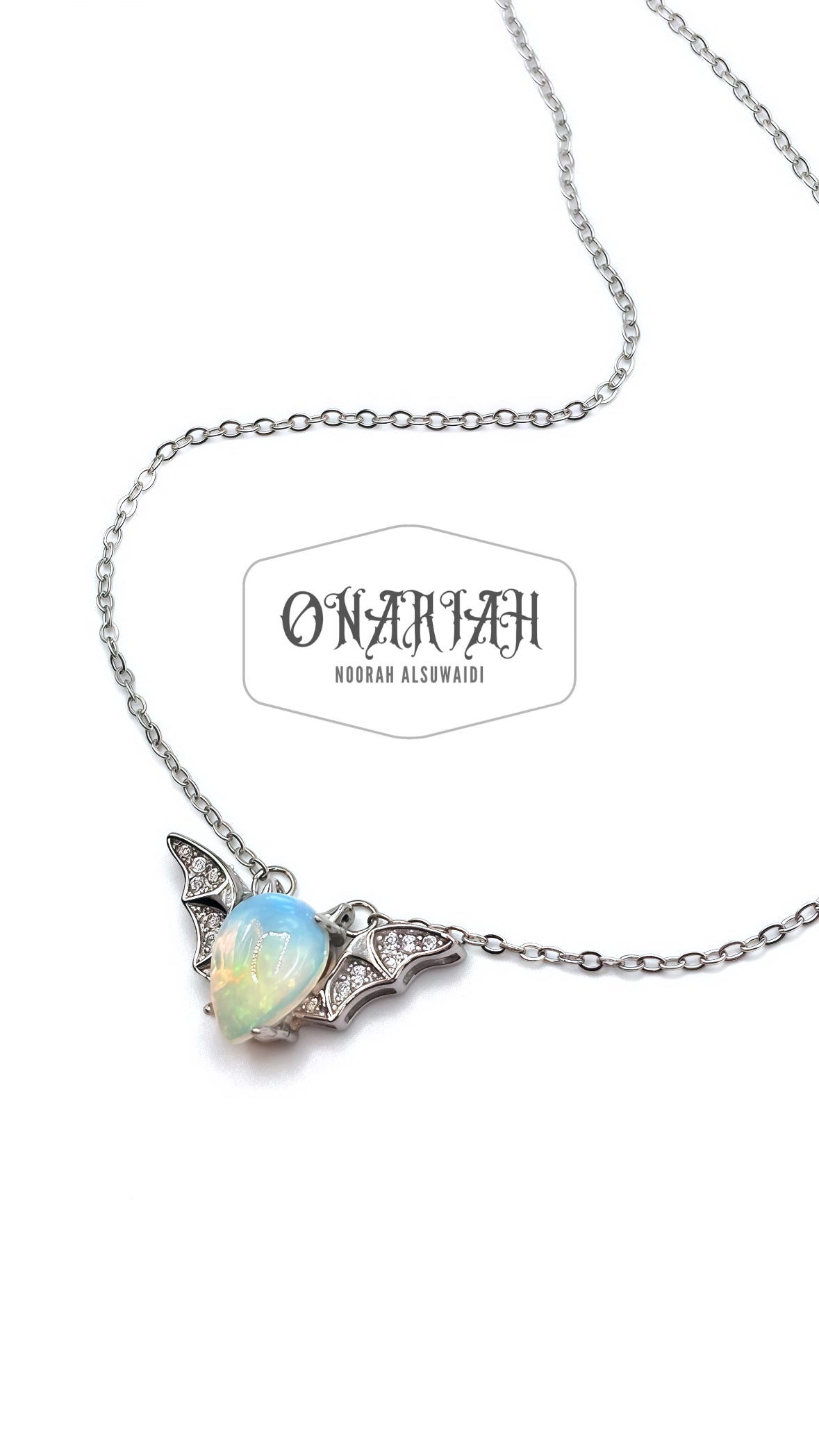 Morticia Mini Bat Necklace lll