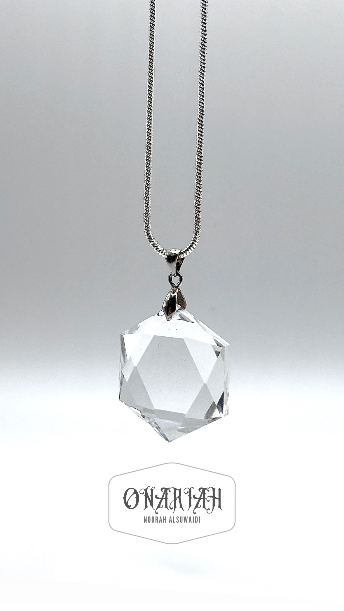 Hexagon Quartz Pendant