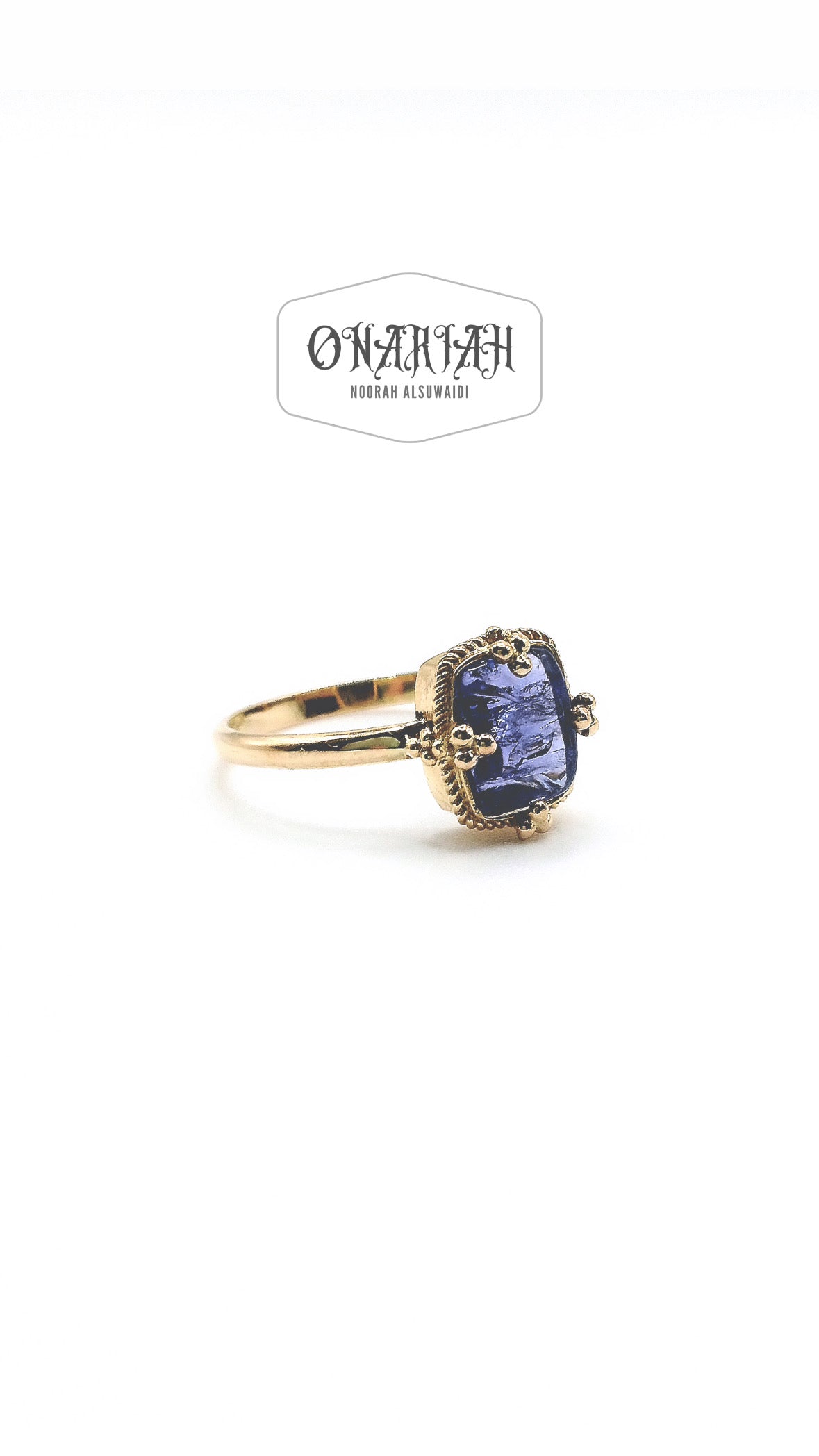 Victorian Frame 18k Gold Ring