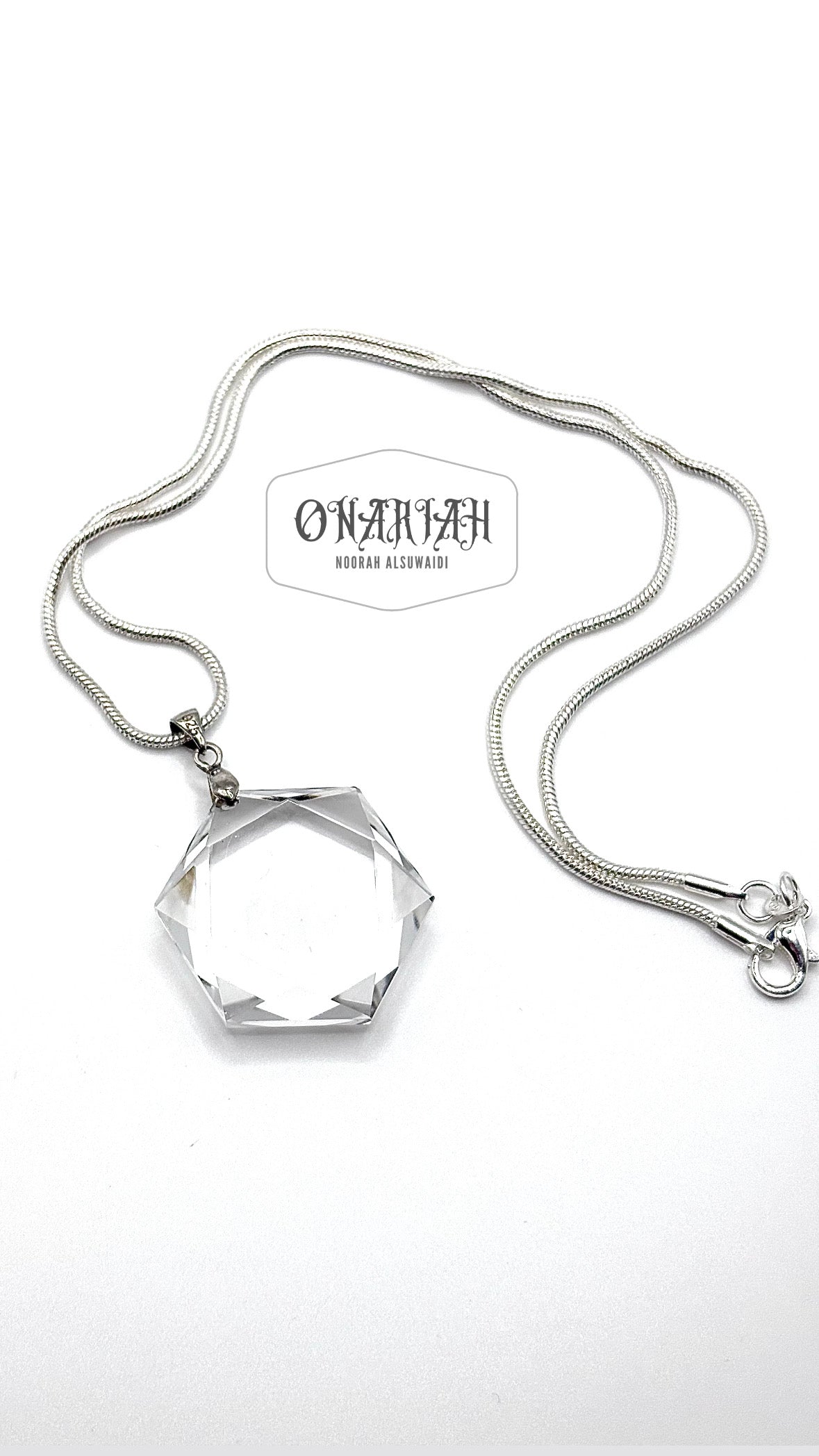 Hexagon Quartz Pendant