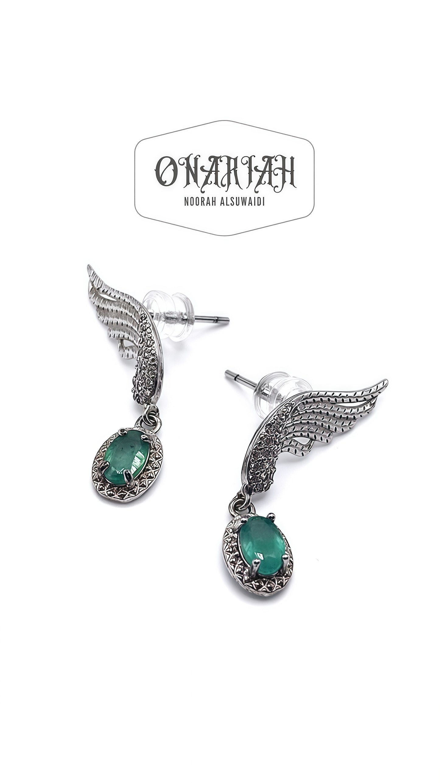 Emerald Angelika Earrings