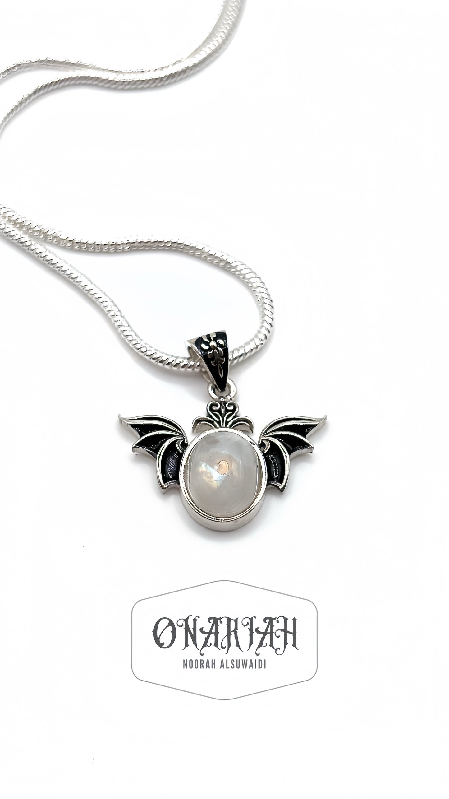 Morticia Bat Pendant 001