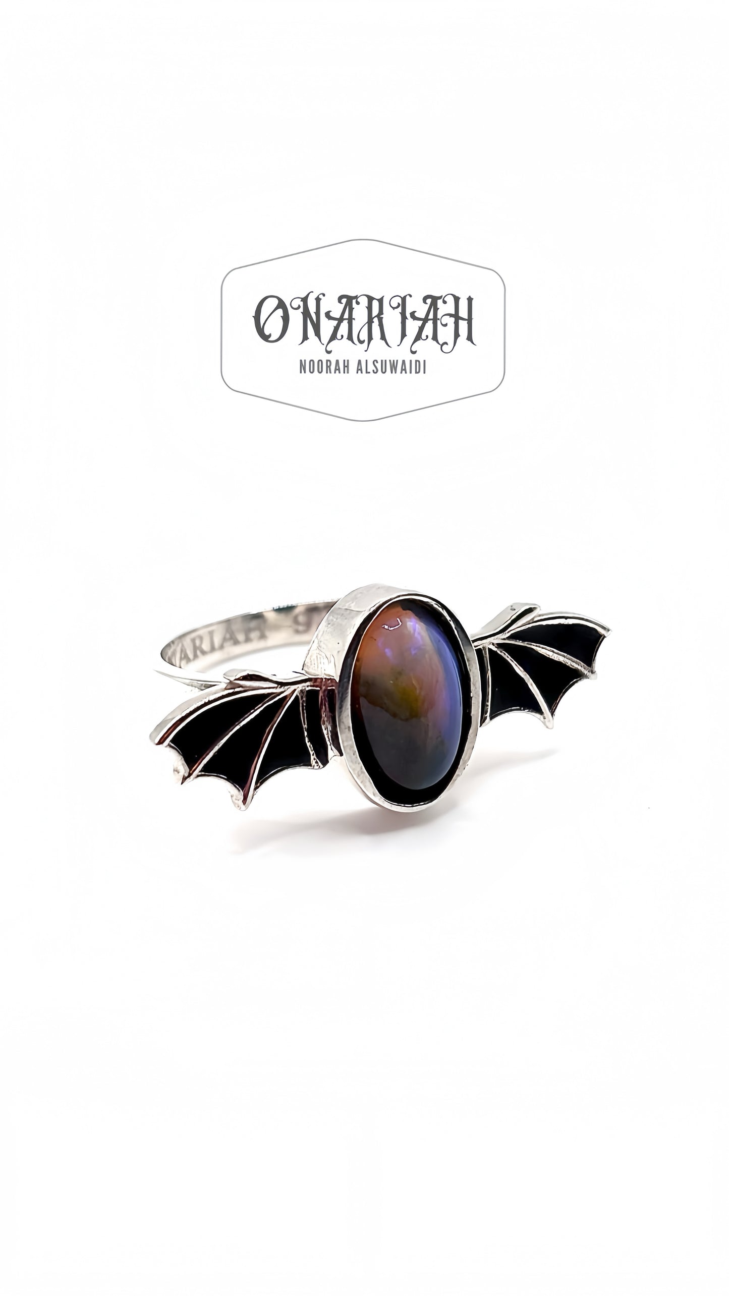 Morticia Bat Ring