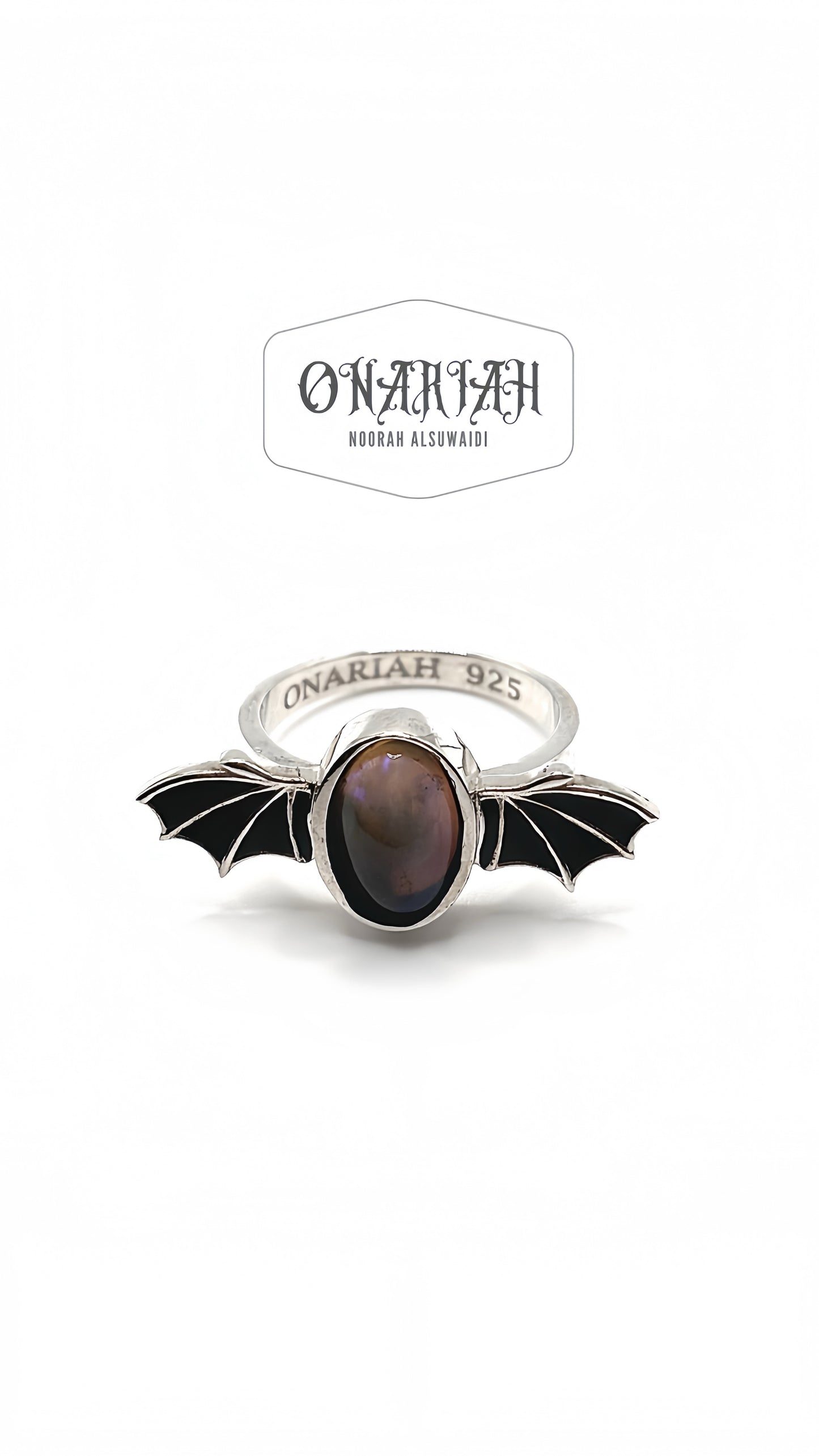 Morticia Bat Ring