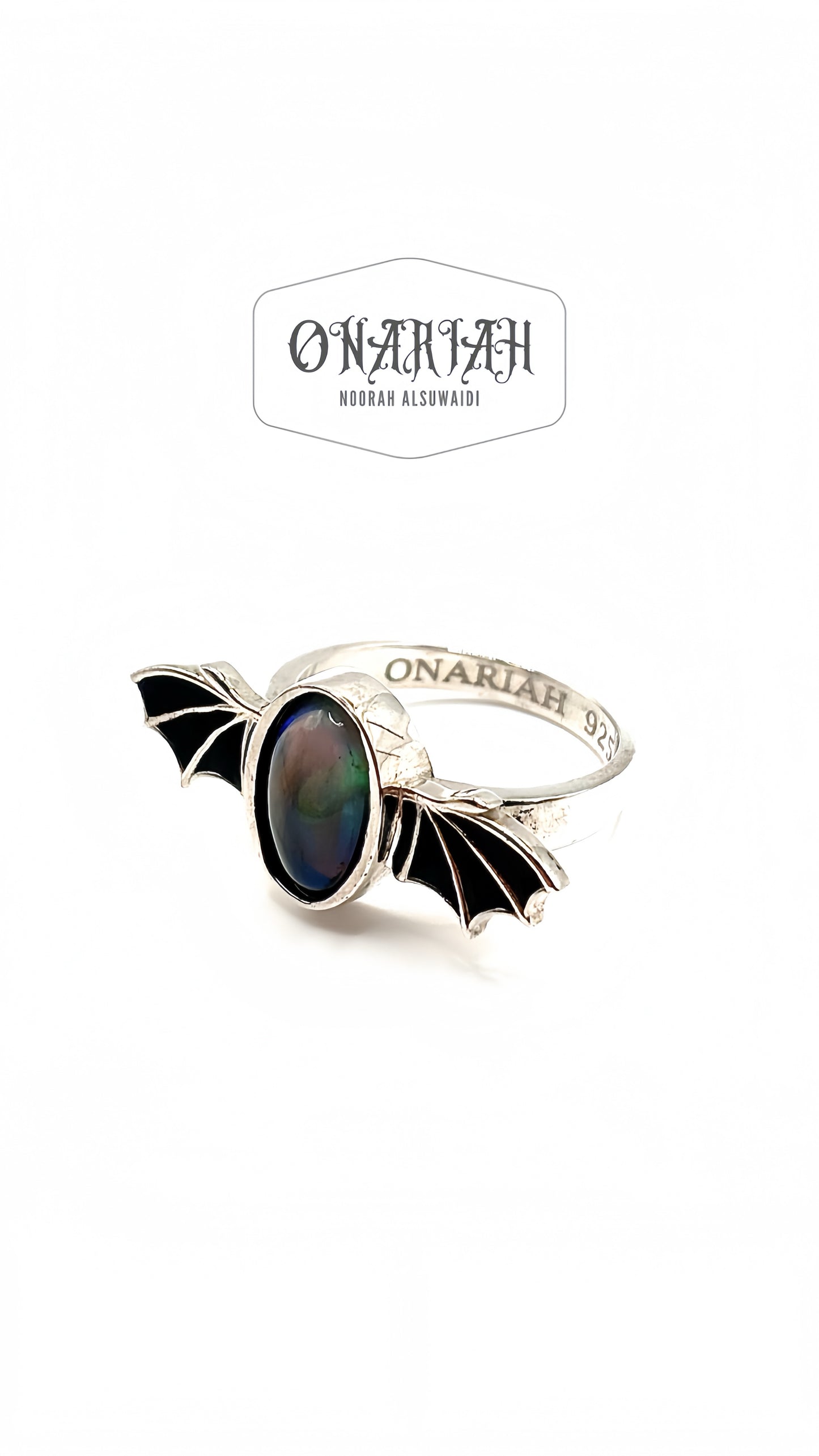 Morticia Bat Ring