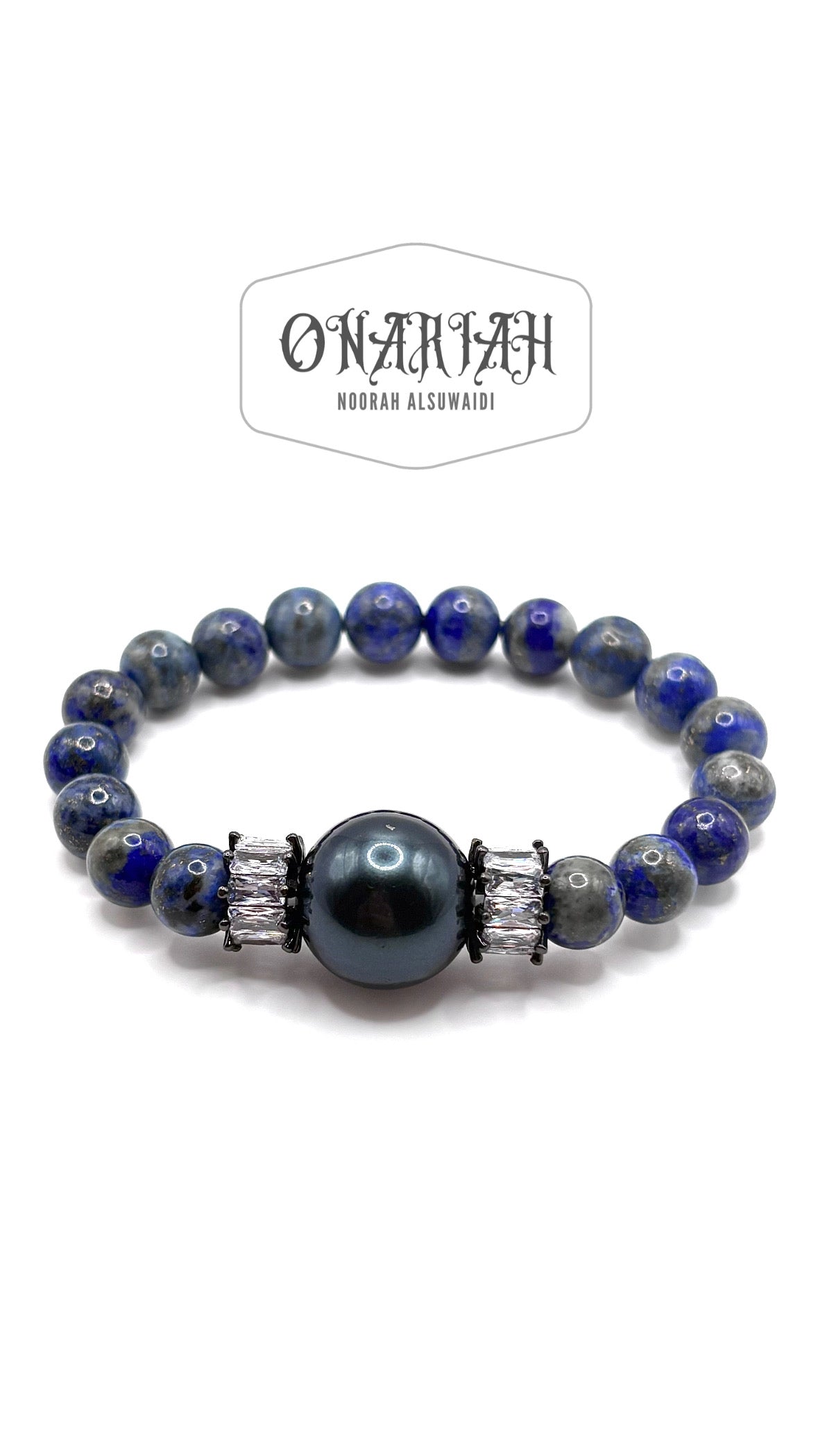 Lapis Pearl Bracelet