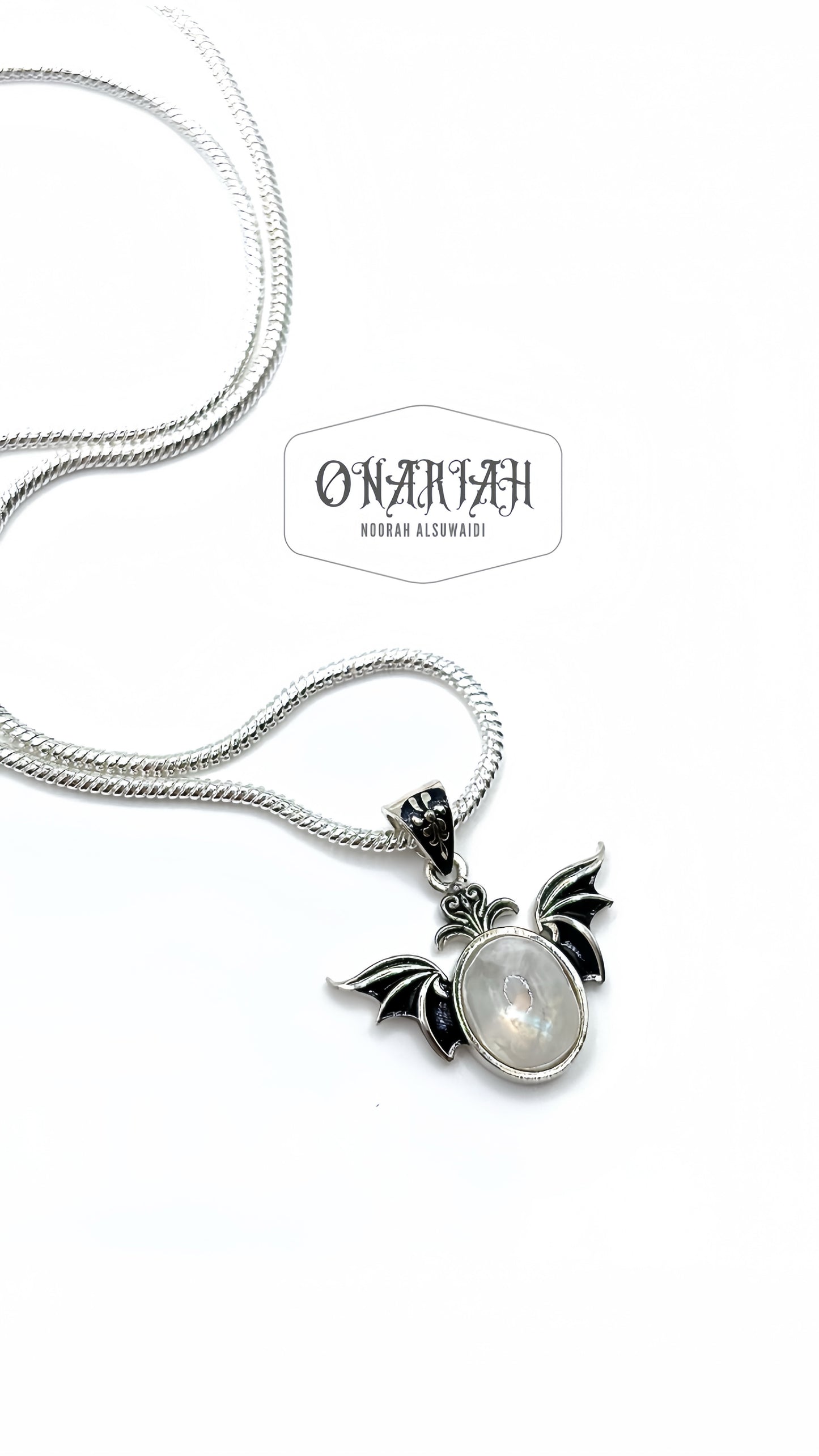 Morticia Bat Pendant 001