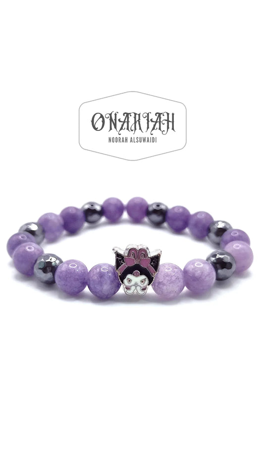 Kuromi Bracelet in hematite