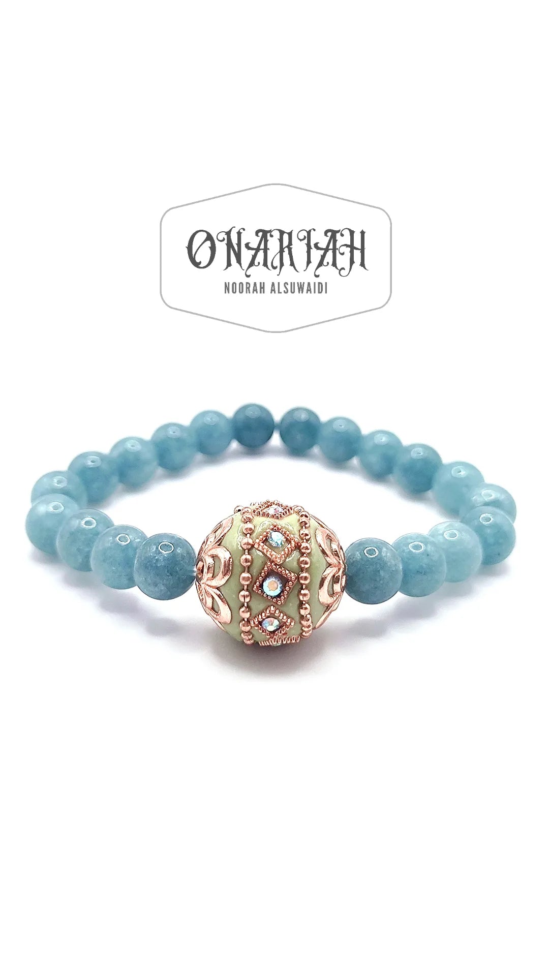 Golden charm bracelet