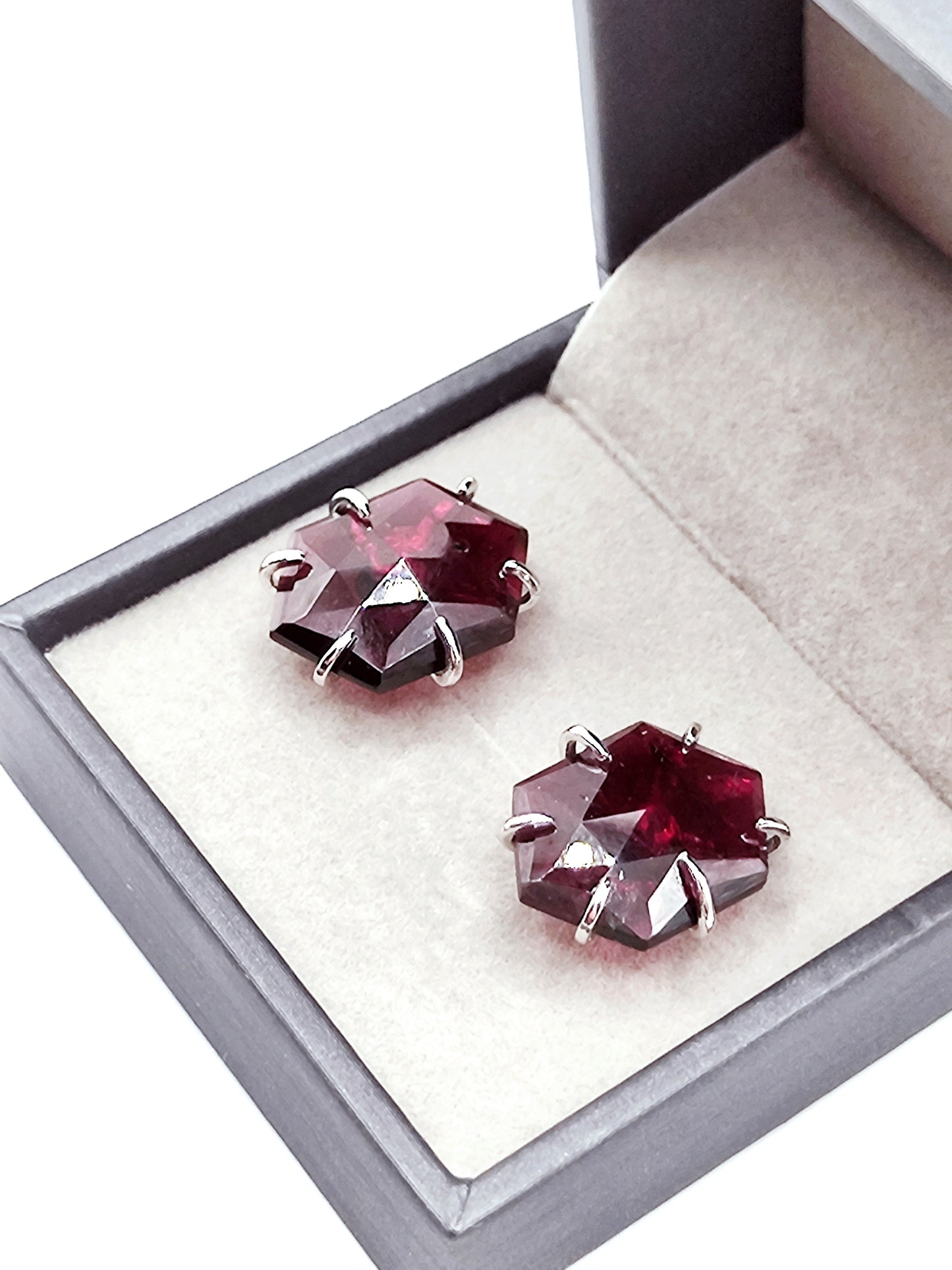 Garnet Stud Earrings