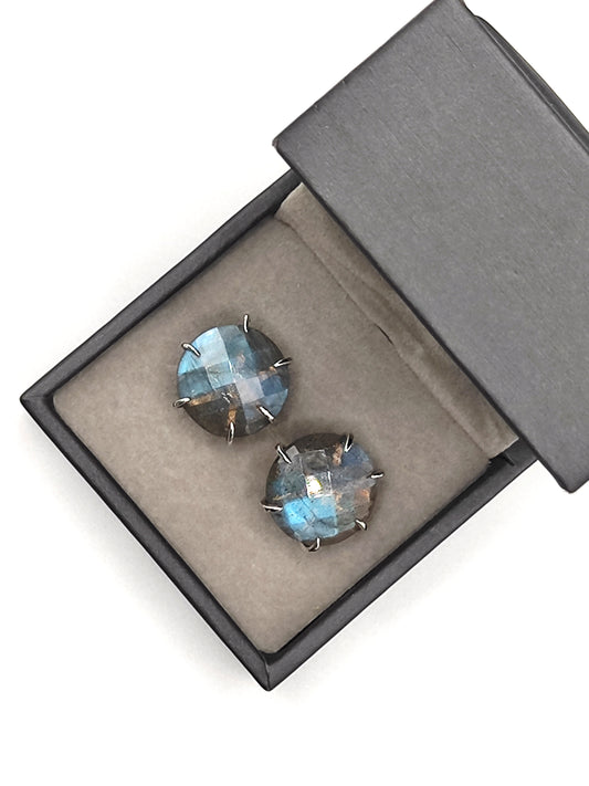Labradorite Stud Earrings