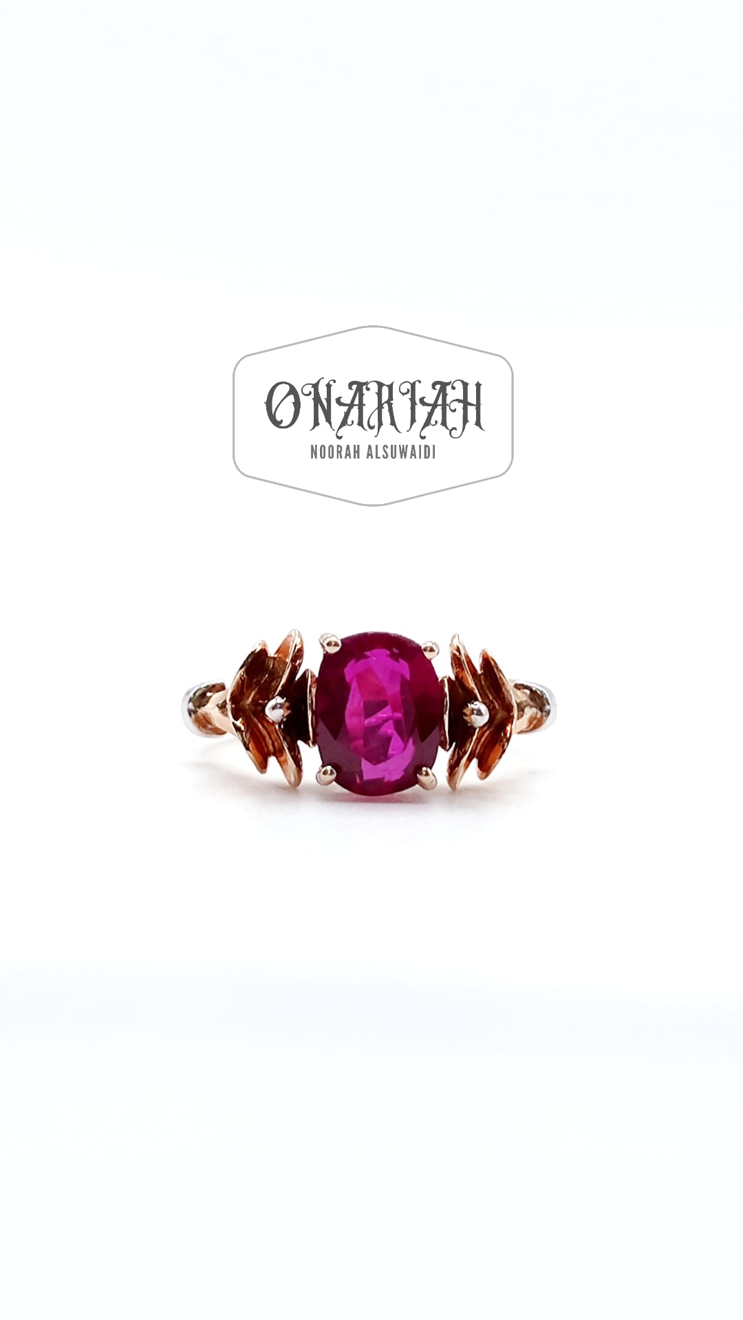 Ruby Floral Ring