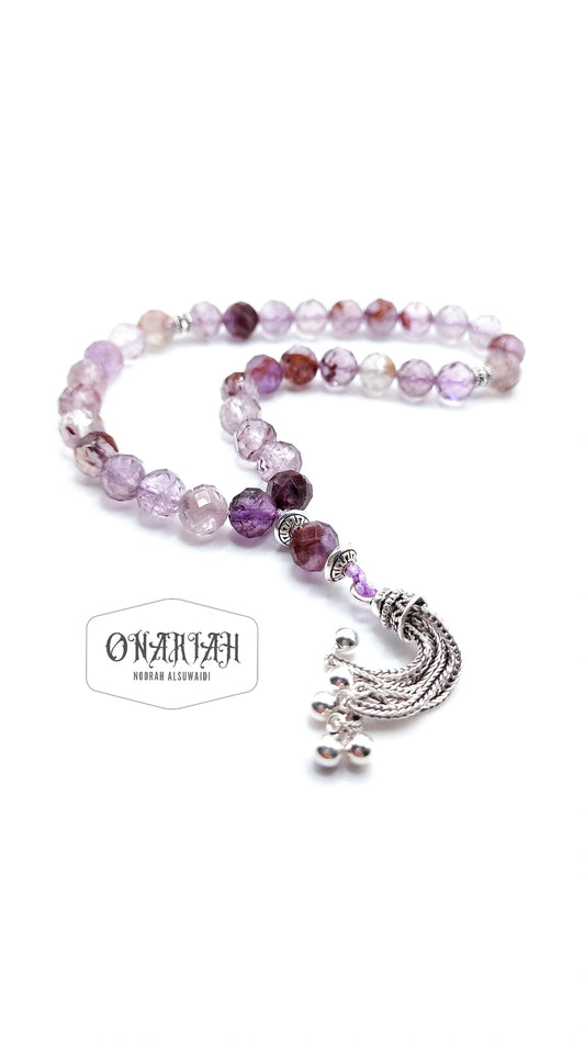 Faceted Ametrine Misbaha - 34 pcs