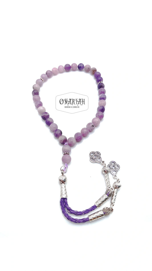 Lepidolite Misbaha 35 pcs 8mm