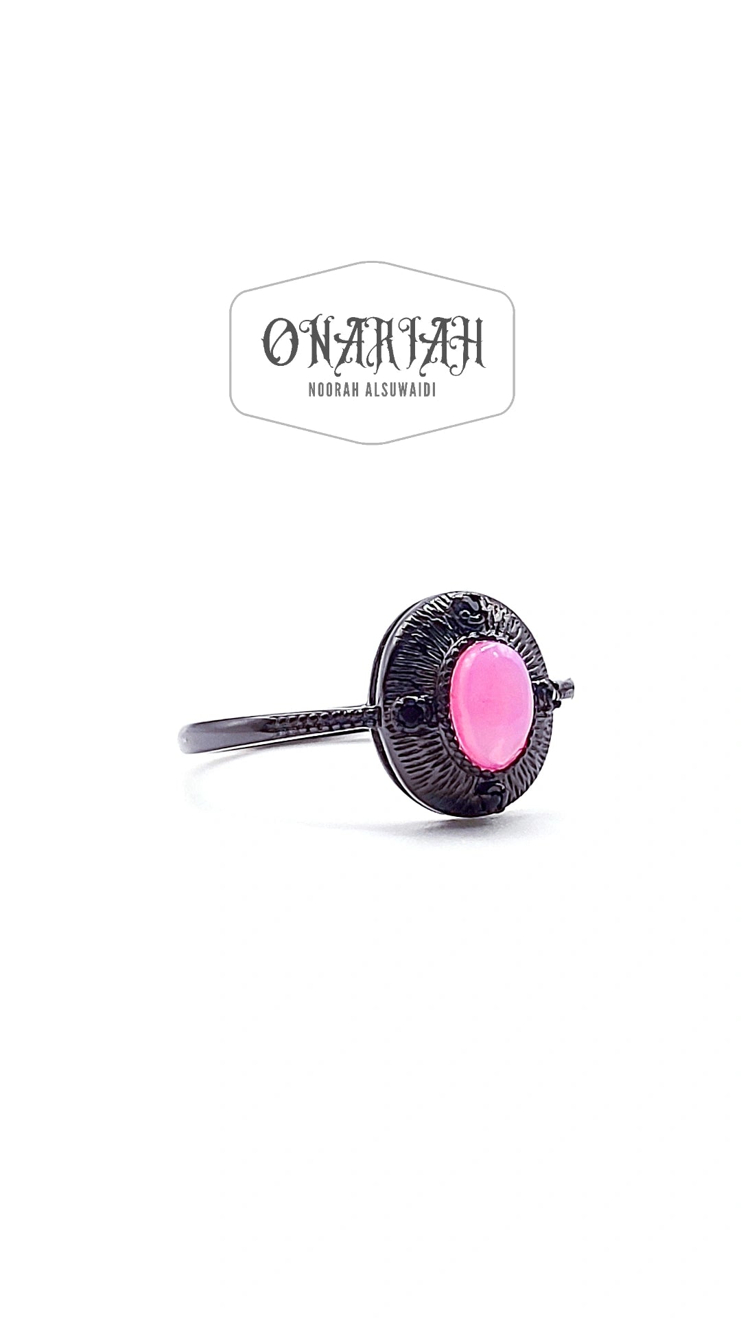 Gothika Pink Opal Ring