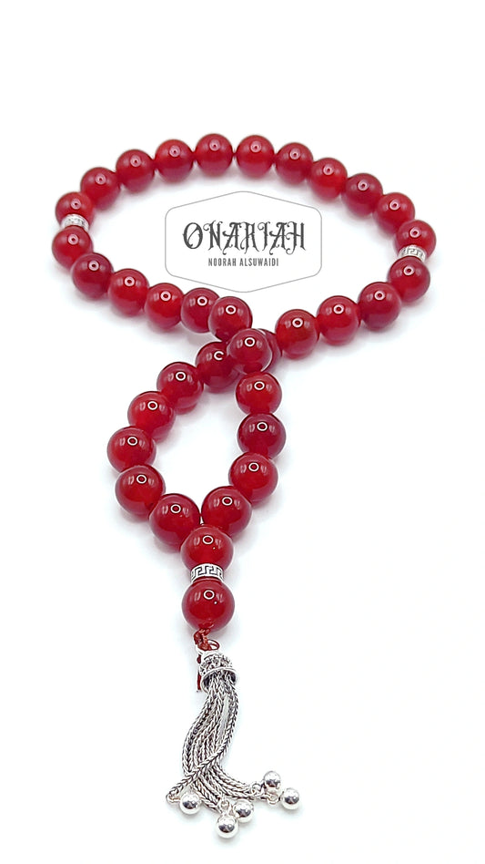 Carnelian Misbaha 10mm