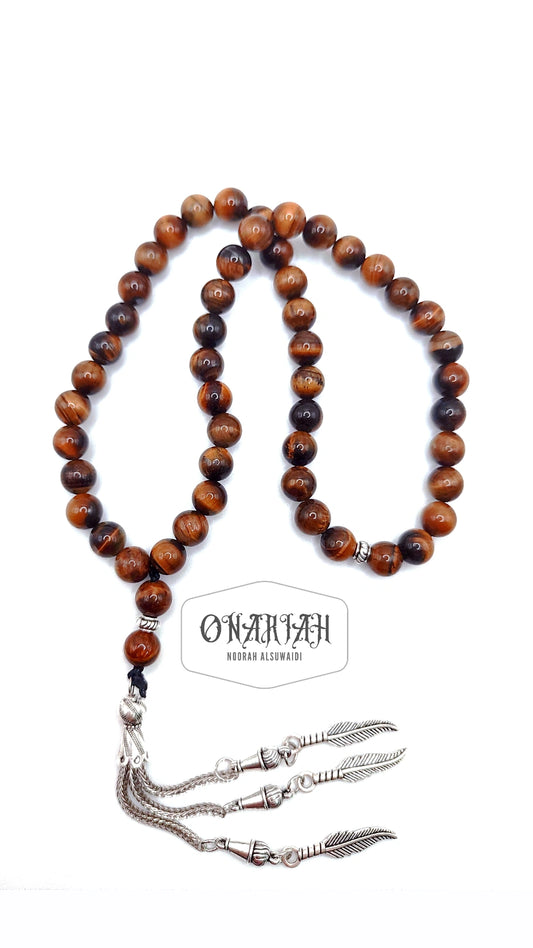 Tiger Eye Misbaha 52 pcs