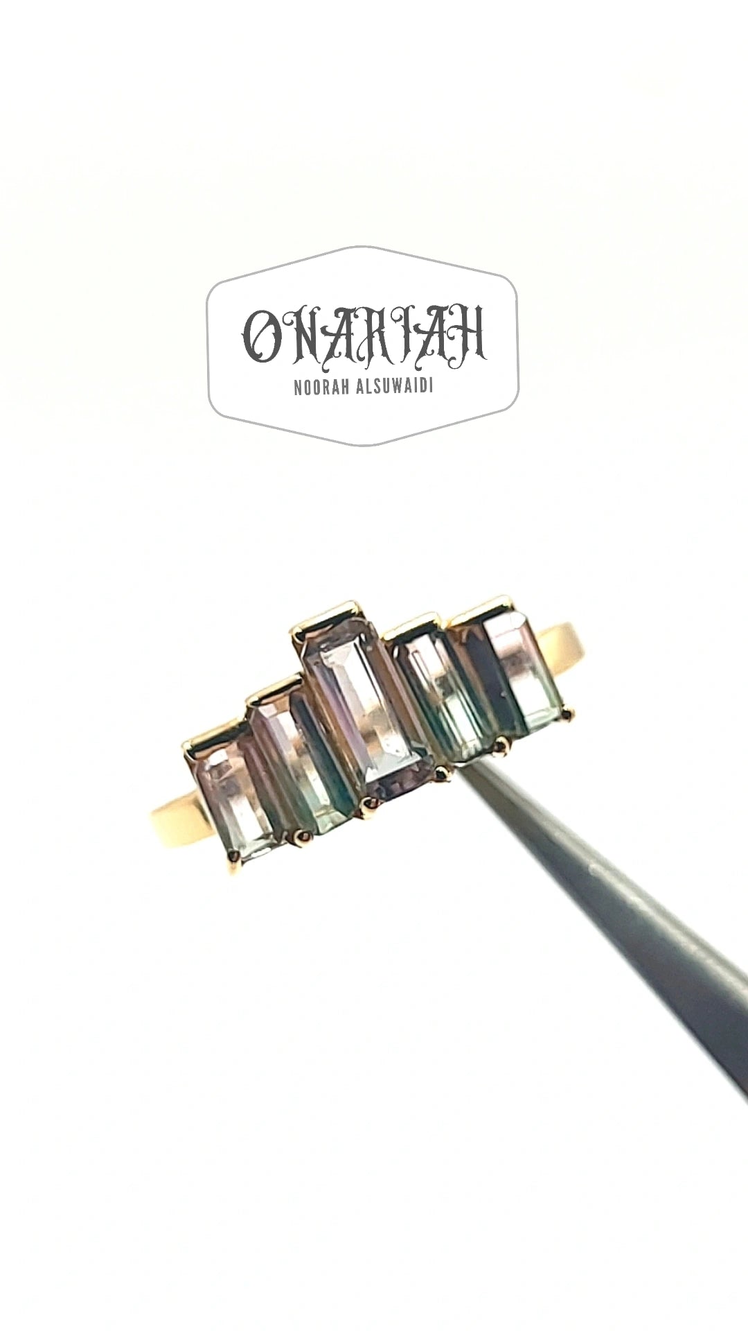 Bi-color Tourmaline Ring