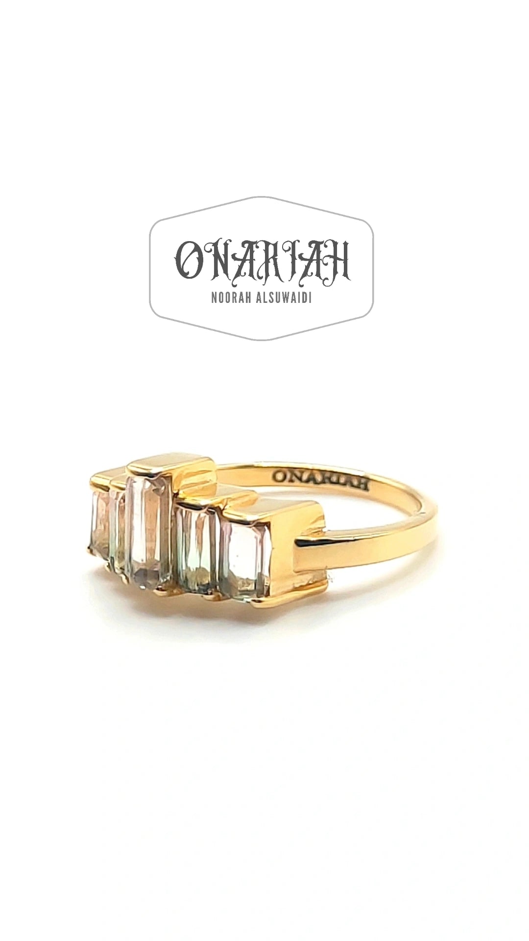 Bi-color Tourmaline Ring