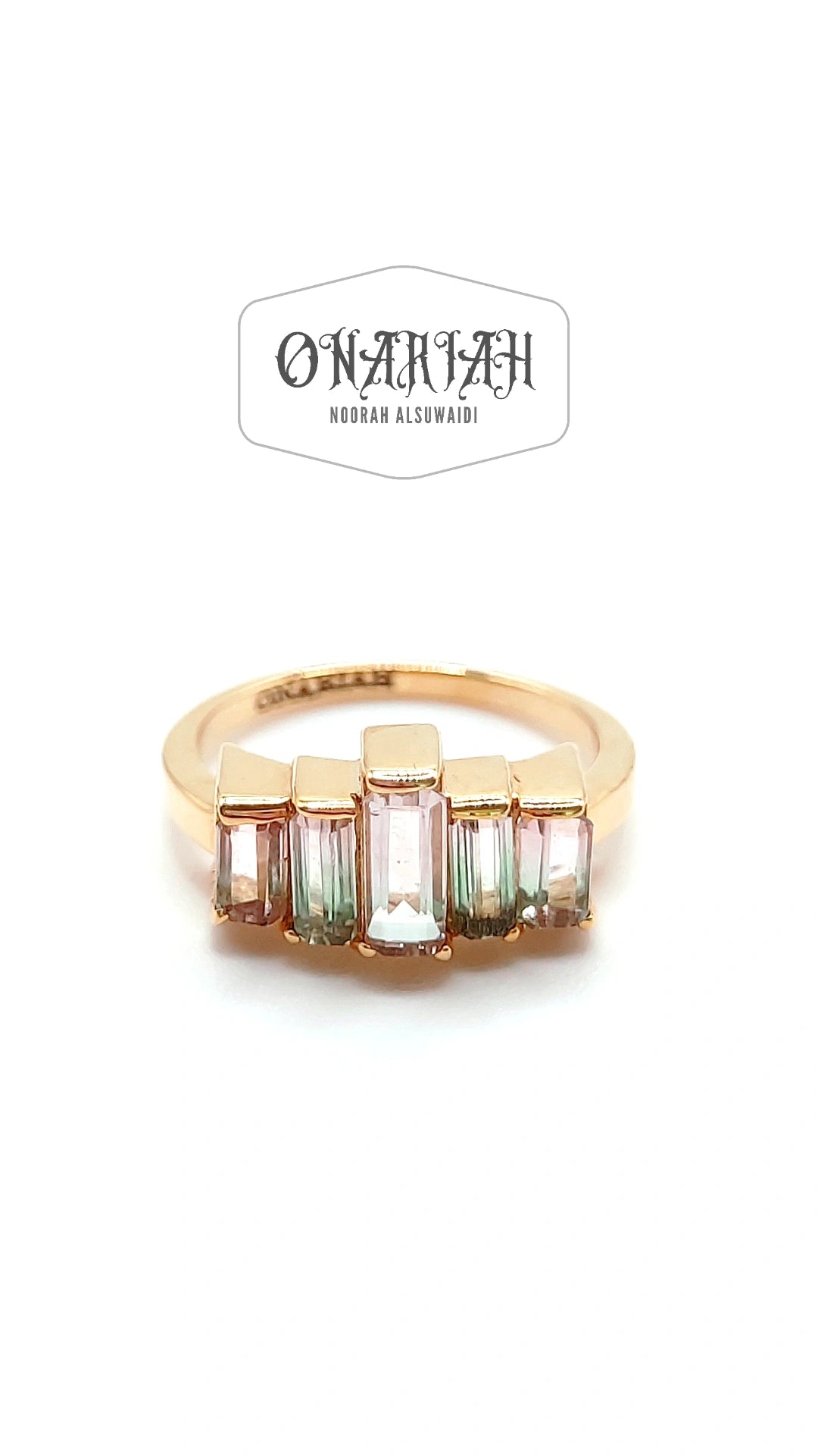 Bi-color Tourmaline Ring