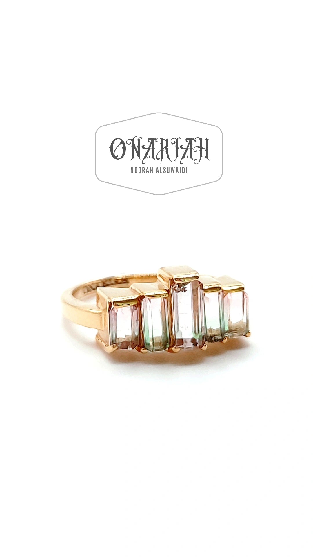 Bi-color Tourmaline Ring