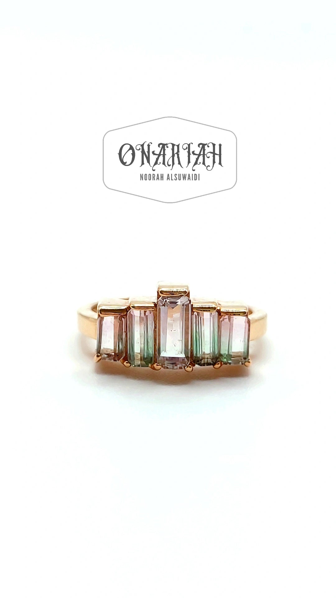Bi-color Tourmaline Ring
