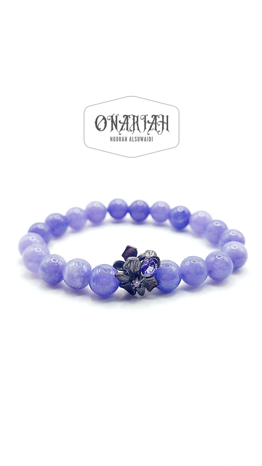 Black Botanical Bracelet