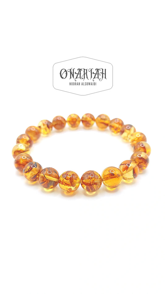 Flower Amber Bracelet