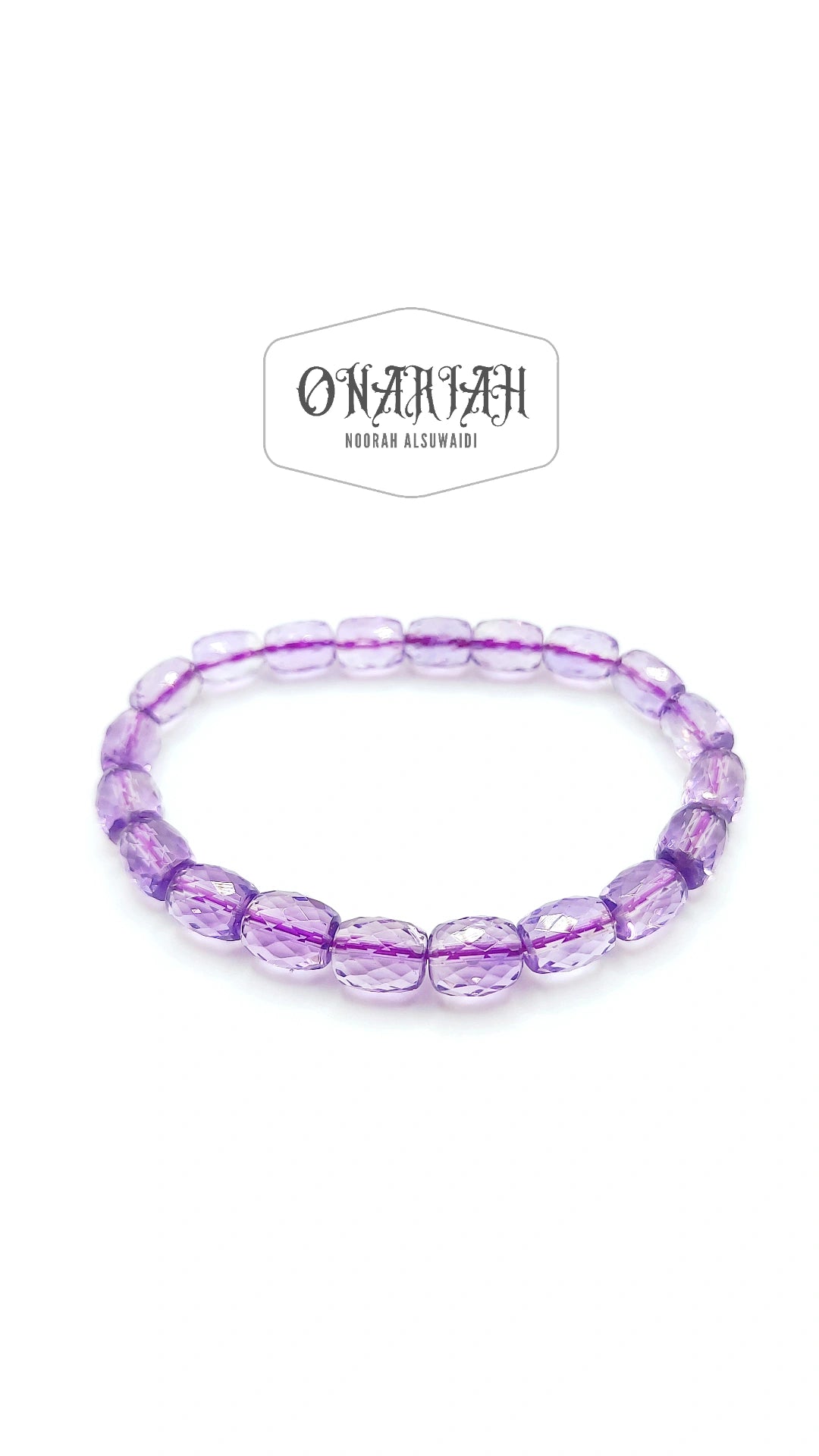Faceted Amethyst Bracelet