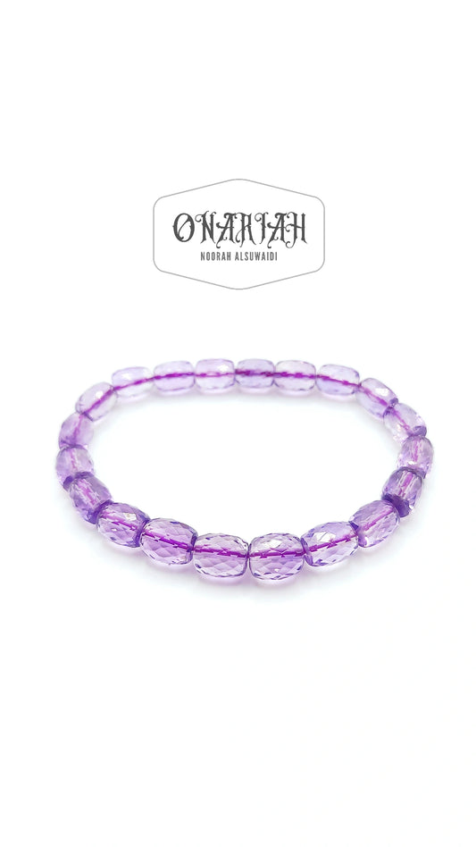Faceted Amethyst Bracelet