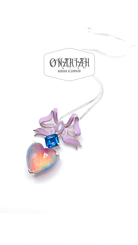 Serenity Aurora Bow Pendant
