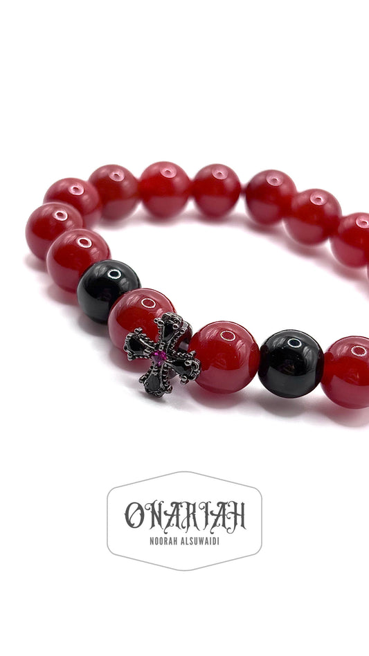 Carnelian Gothic Bracelet
