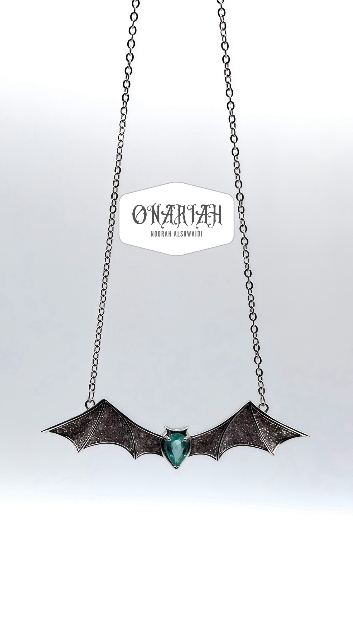 Morticia Glam Bat Necklace ll