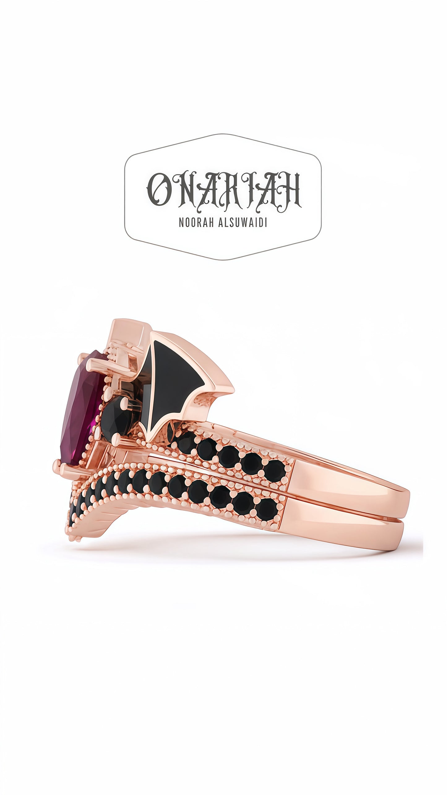 Morticia Morbid Twin Ring