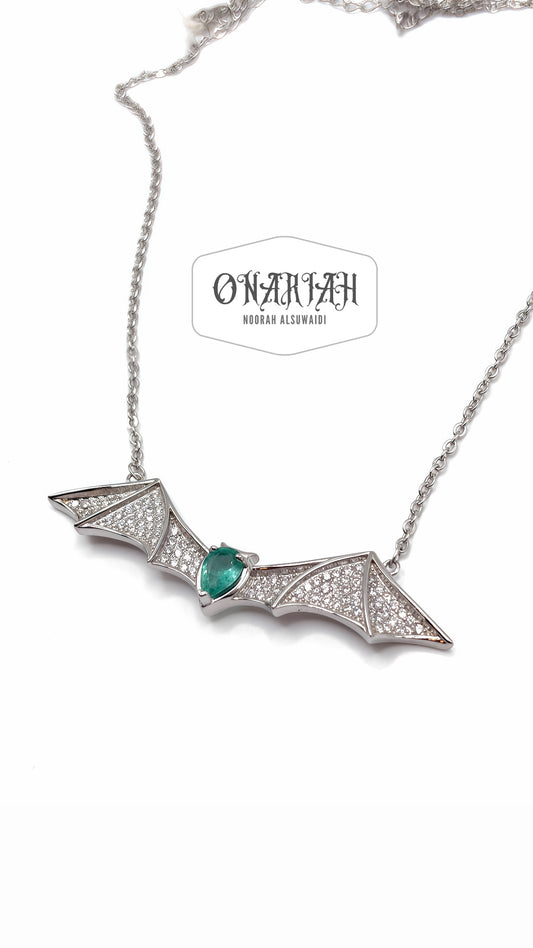Morticia Glam Bat Necklace ll