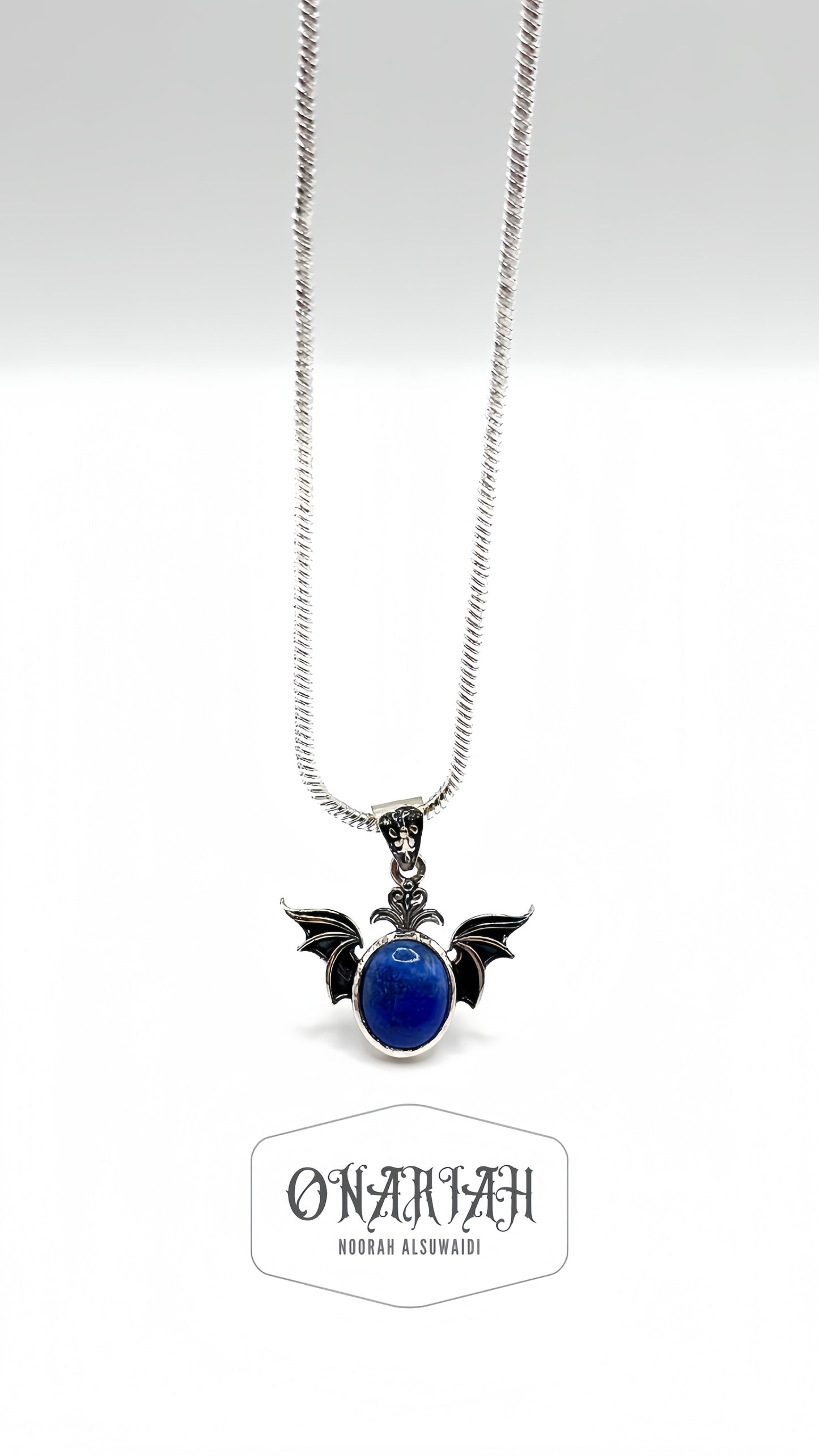 Morticia Bat Pendant 002