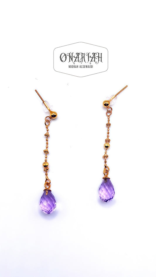Amethyst Drop Earrings