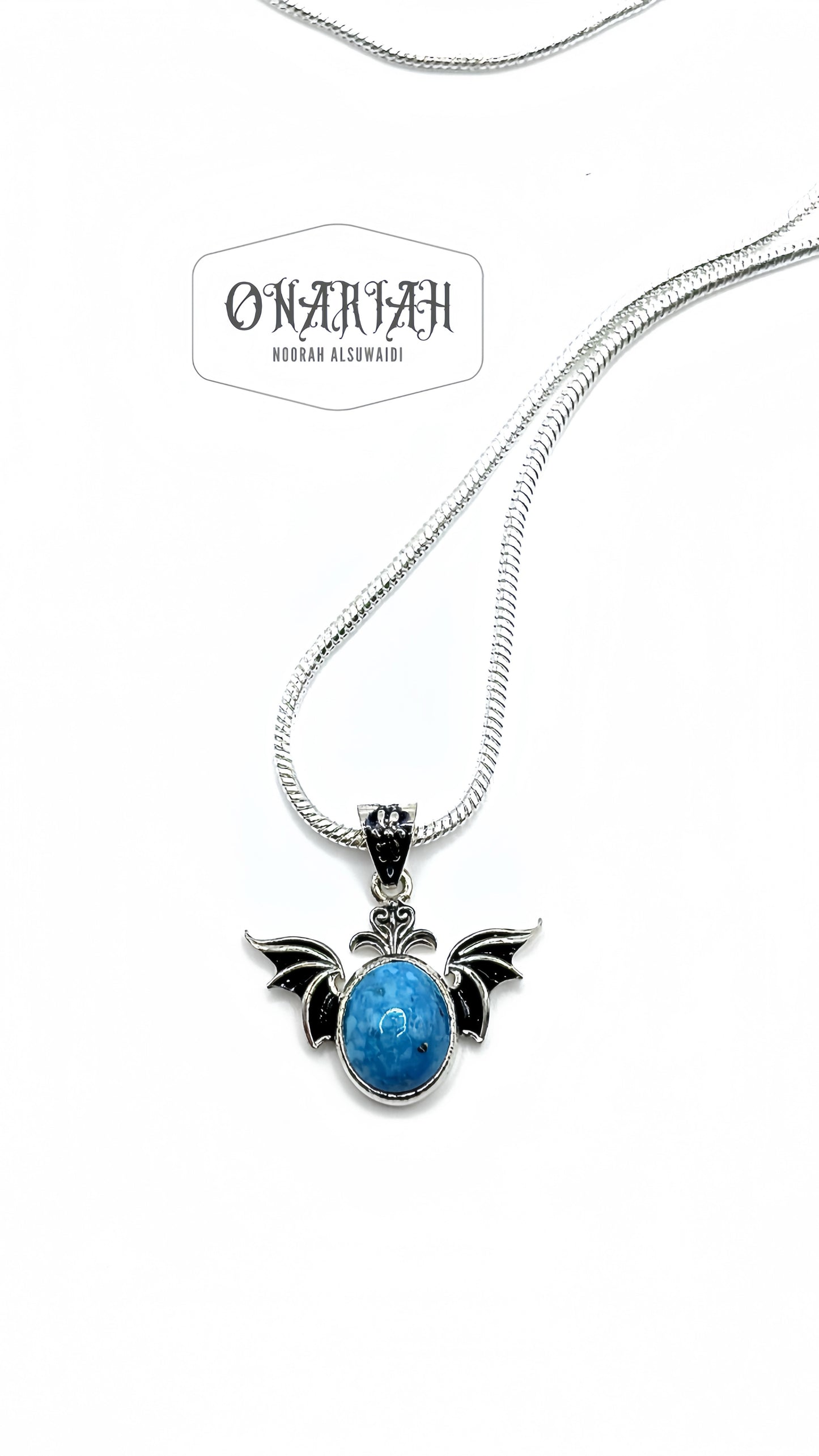 Morticia Bat Pendant 004