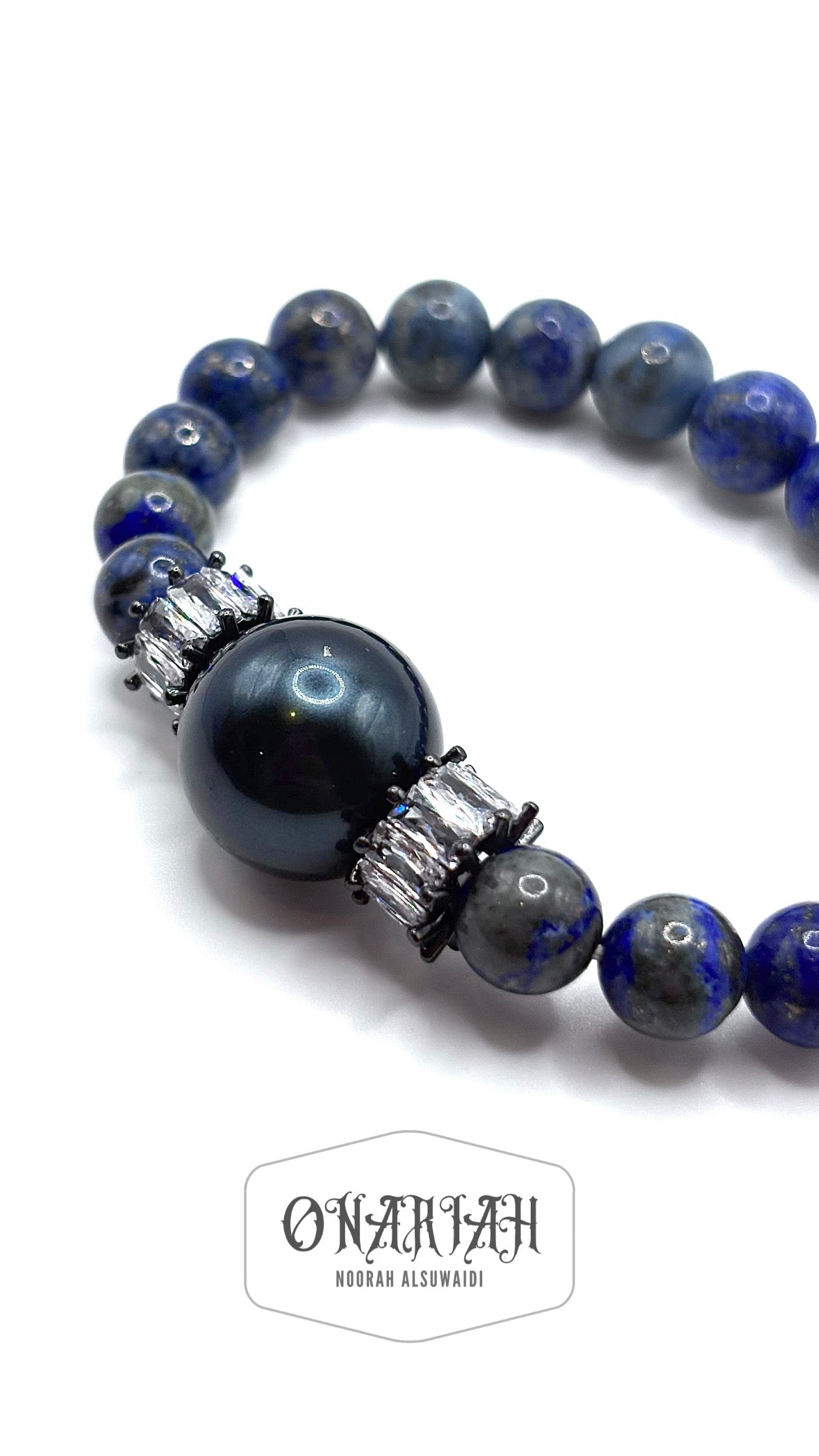 Lapis Pearl Bracelet