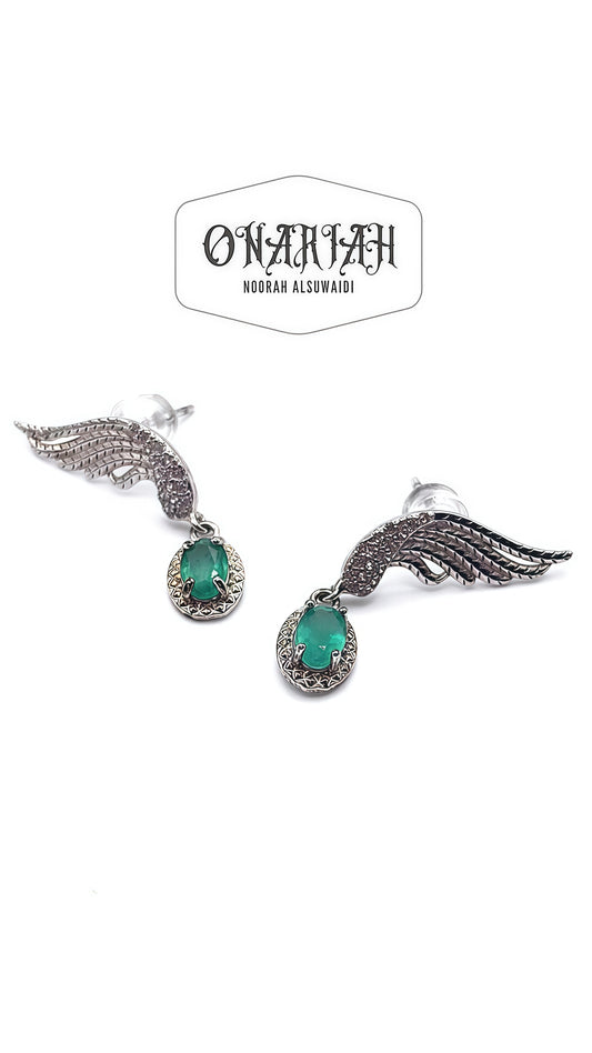 Emerald Angelika Earrings