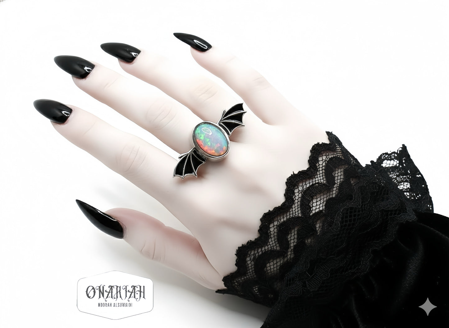Morticia Bat Ring